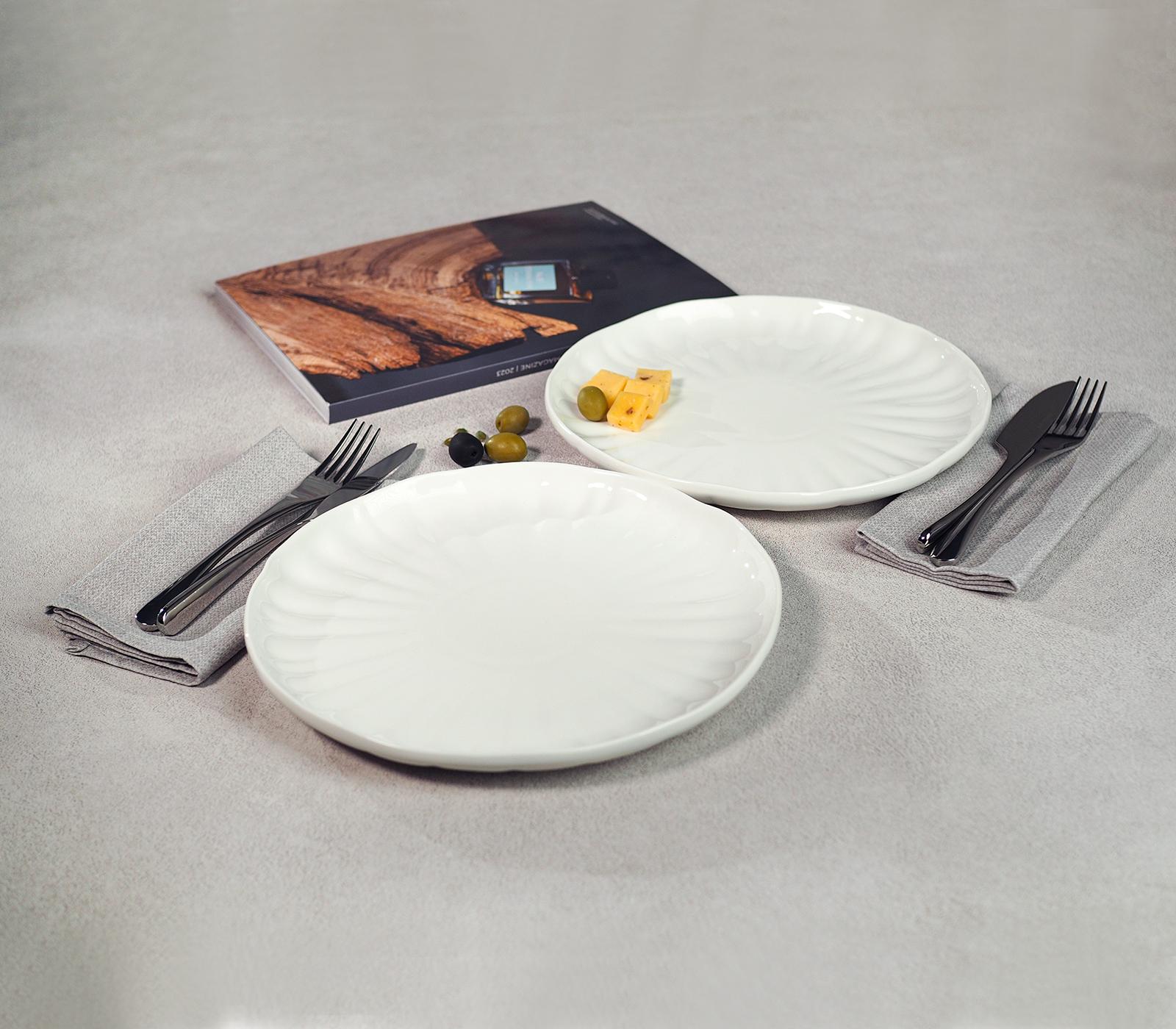 Набор тарелок обеденных LOTUS (белый) (скоро в наличии)