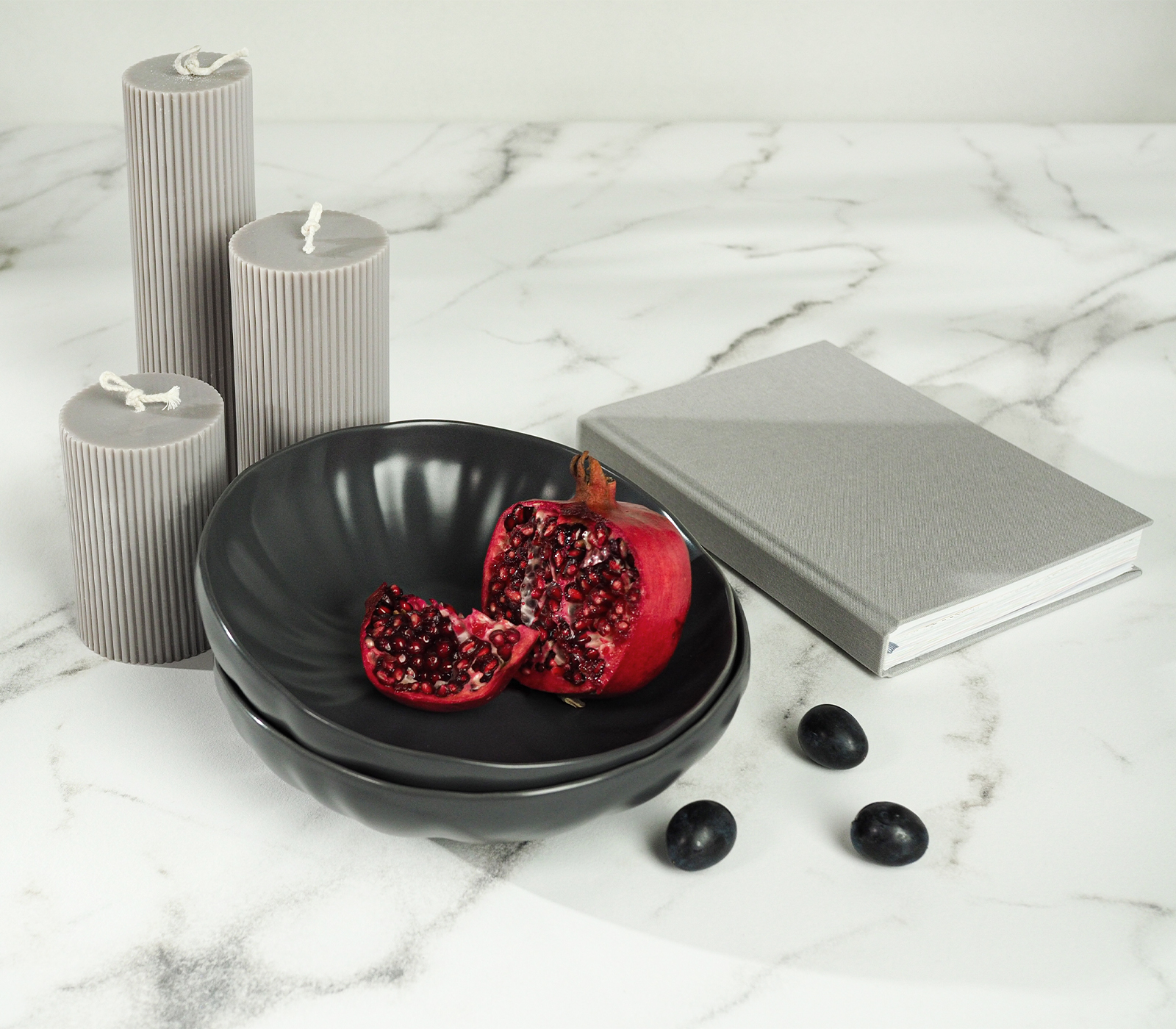 Набор глубоких тарелок LOTUS (черный) (скоро в наличии)