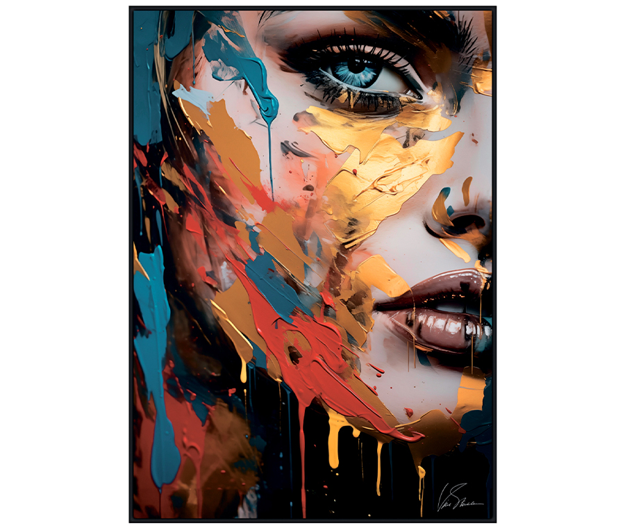 Картина на холсте в раме SHE арт.8257044
